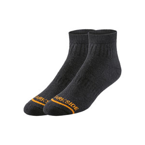 PARKSIDE® Pánské pracovní termo ponožky, 2 páry (43/46, černá/oranžová)