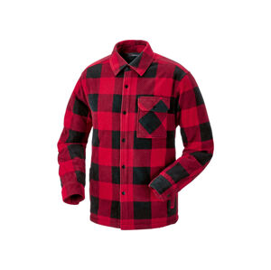 PARKSIDE® Pánský flanelový overshirt (XXL (60/62), červená)