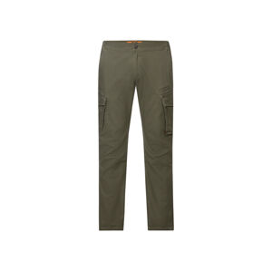 LIVERGY® Pánské cargo kalhoty (48, tmavě zelená)