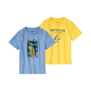 lupilu® Chlapecké triko, 2 kusy (child#male#ne, 86/92, světle modrá/žlutá)