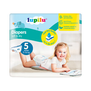lupilu® Dětské pleny Soft & Dry, velikost 5 JUNIOR, 44 kusů (Žádný údaj)