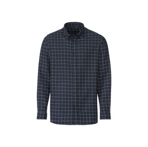LIVERGY® Pánská flanelová košile (XL (43/44), navy modrá)