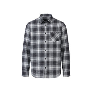 LIVERGY® Pánská volnočasová košile (M (39/40), černá/bílá)