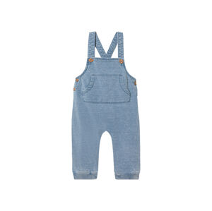 lupilu® Dětské kalhoty s laclem s BIO bavlnou (50/56, světle modrá)