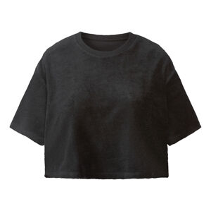 esmara® Dámské froté triko (L (44/46), černá)