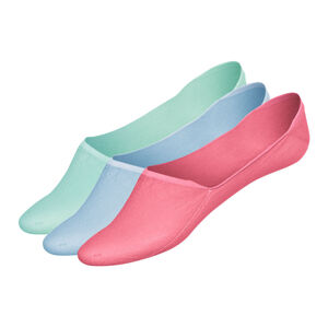 esmara® Dámské / Pánské bezešvé nízké ponožky, 3 páry (39/42, růžová/mintová/modrá, High-Cut)