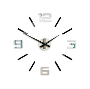 Mazur 3D nalepovací hodiny Stříbrné XL