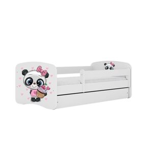 Kocot kids Dětská postel Babydreams panda bílá, varianta 80x180, bez šuplíků, s matrací