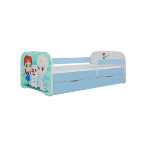 Kocot kids Dětská postel Babydreams Ledové království modrá, varianta 80x160, bez šuplíků, s matrací