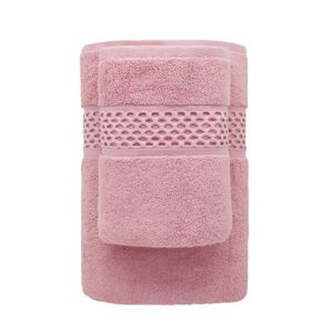 Faro Bavlněný ručník Rete 50x90 cm růžový
