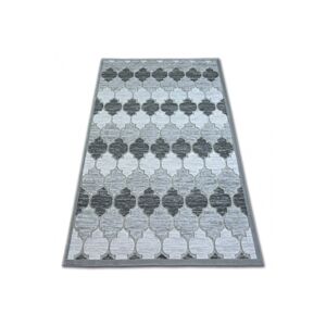 Dywany Lusczow Kusový koberec ACRYLOVY YAZZ 3766 šedý trellis, velikost 80x150