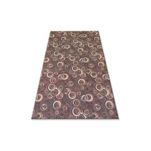Dywany Lusczow Kusový koberec DROPS Bubbles hnědý, velikost 150x250