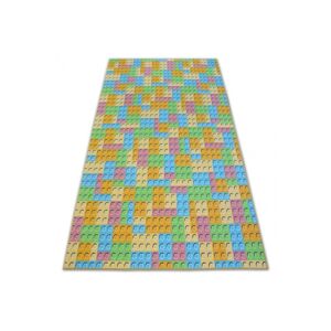 Dywany Lusczow Dětský kusový koberec LEGO zelený, velikost 200x200