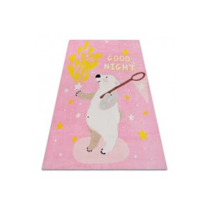 Dywany Lusczow Dětský koberec WHITE BEER růžový, velikost 160x215