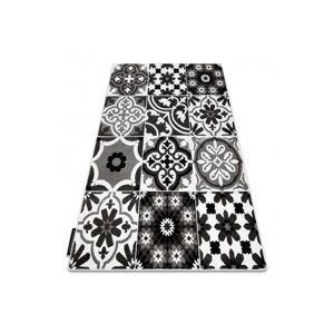 Dywany Lusczow Kusový koberec ALTER Porto květiny šedý, velikost 80x150