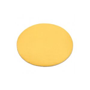 3kraft Kulatý koberec BUNNY žlutý, velikost kruh 160