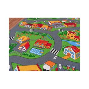 Dywany Lusczow Dětský koberec ROAD barevný, velikost 100x100