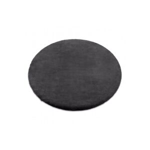 3kraft Kulatý koberec BUNNY tmavě šedý, velikost kruh 80