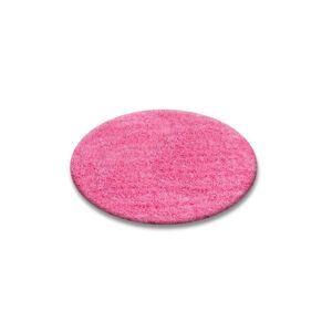 Dywany Lusczow Kulatý koberec SHAGGY Hiza 5cm růžový, velikost kruh 120