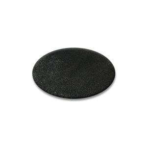 Dywany Lusczow Kulatý koberec SHAGGY Hiza 5cm černý, velikost kruh 150