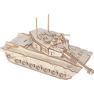 Woodcraft construction kit Dřevěné 3D puzzle Tank M1 Abrams