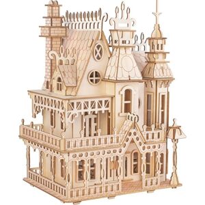 Woodcraft construction kit Dřevěné 3D puzzle Fantasy vila